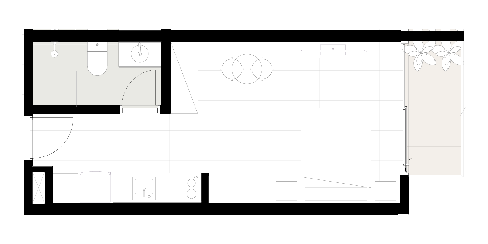Studio floor plan